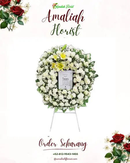 Krans Bunga Duka nias utara